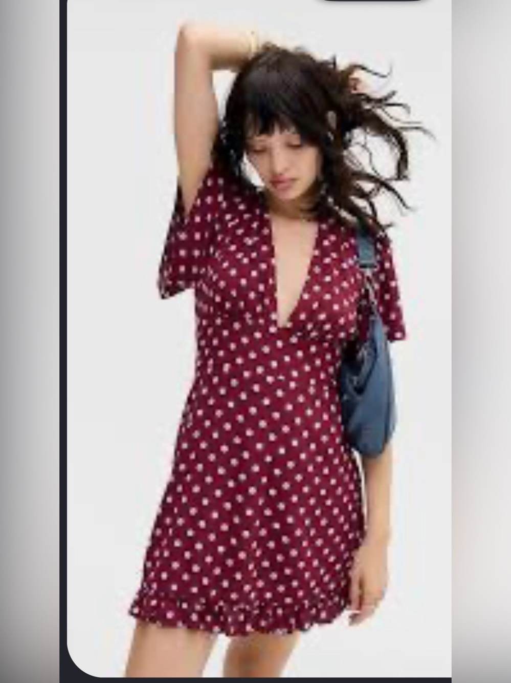UO Kimchi Blue Dinner Date Polkadot Dress XL NWT
